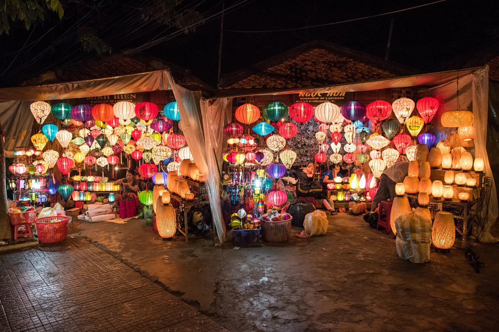 Traditional colourful lanterns in Hoi An, central Vietnam