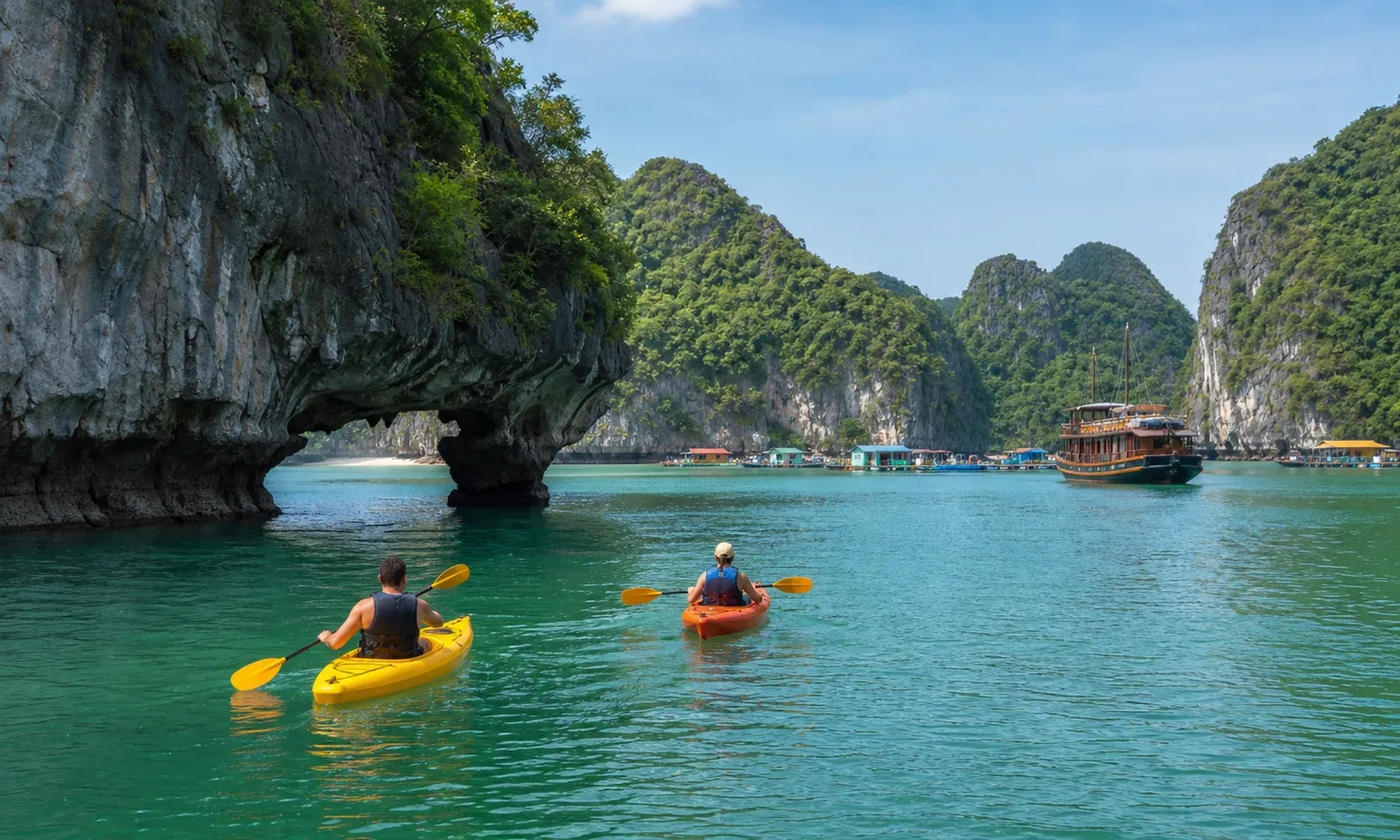 Cat Ba – Lan Ha Bay Tour: Kayaking, Swimming & Floating Village