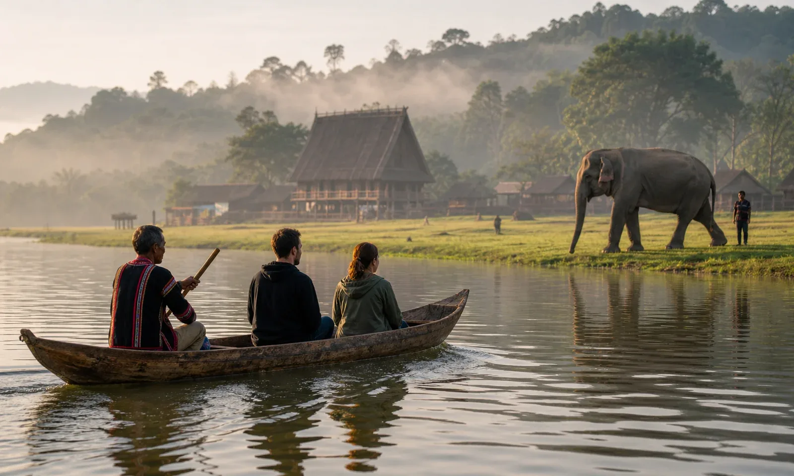 Tour Hồ Lắk & Làng Voi Thân Thiện