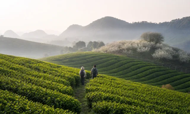木州高原——绿茶山与西北花季之旅